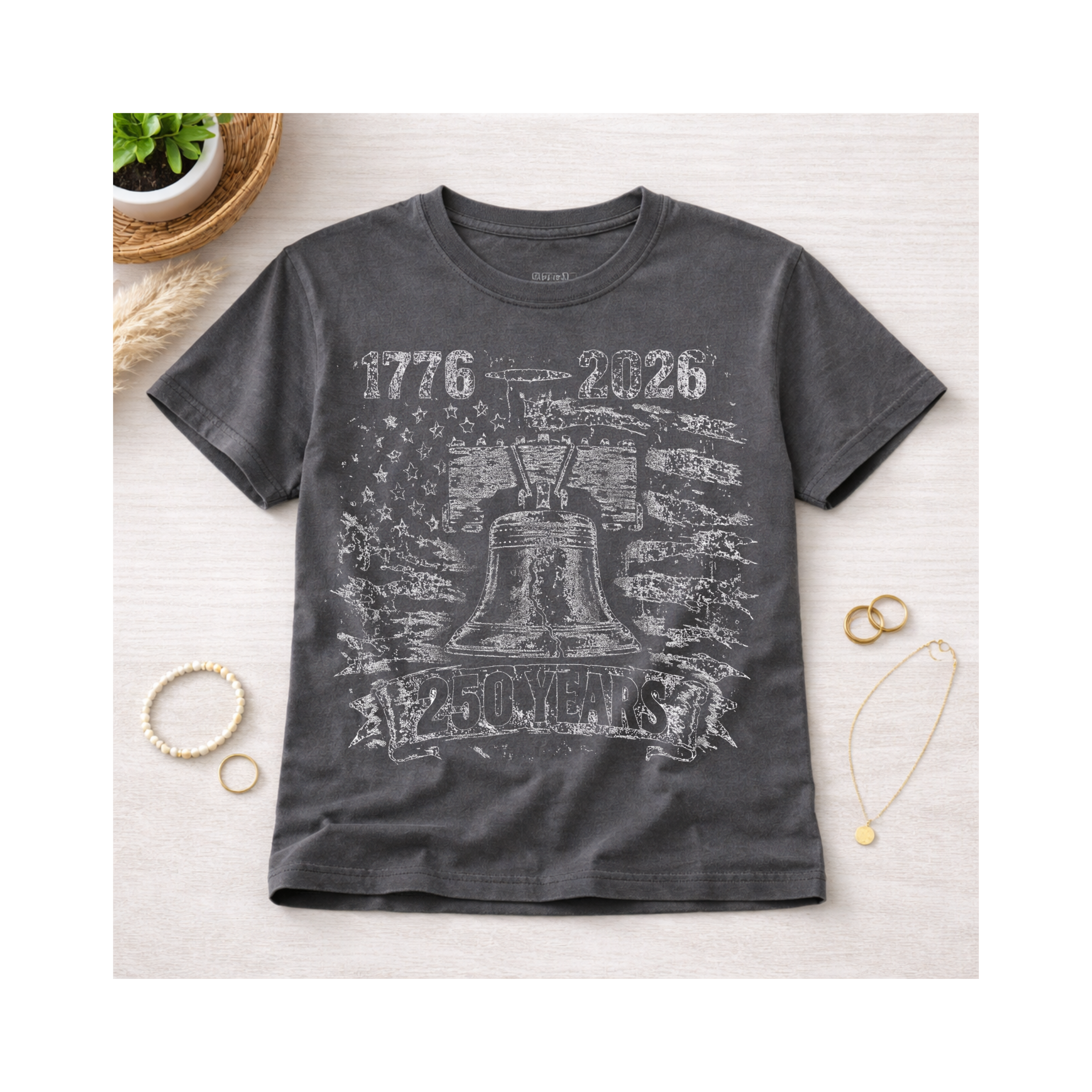 1776-2026 Liberty Bell Halftone