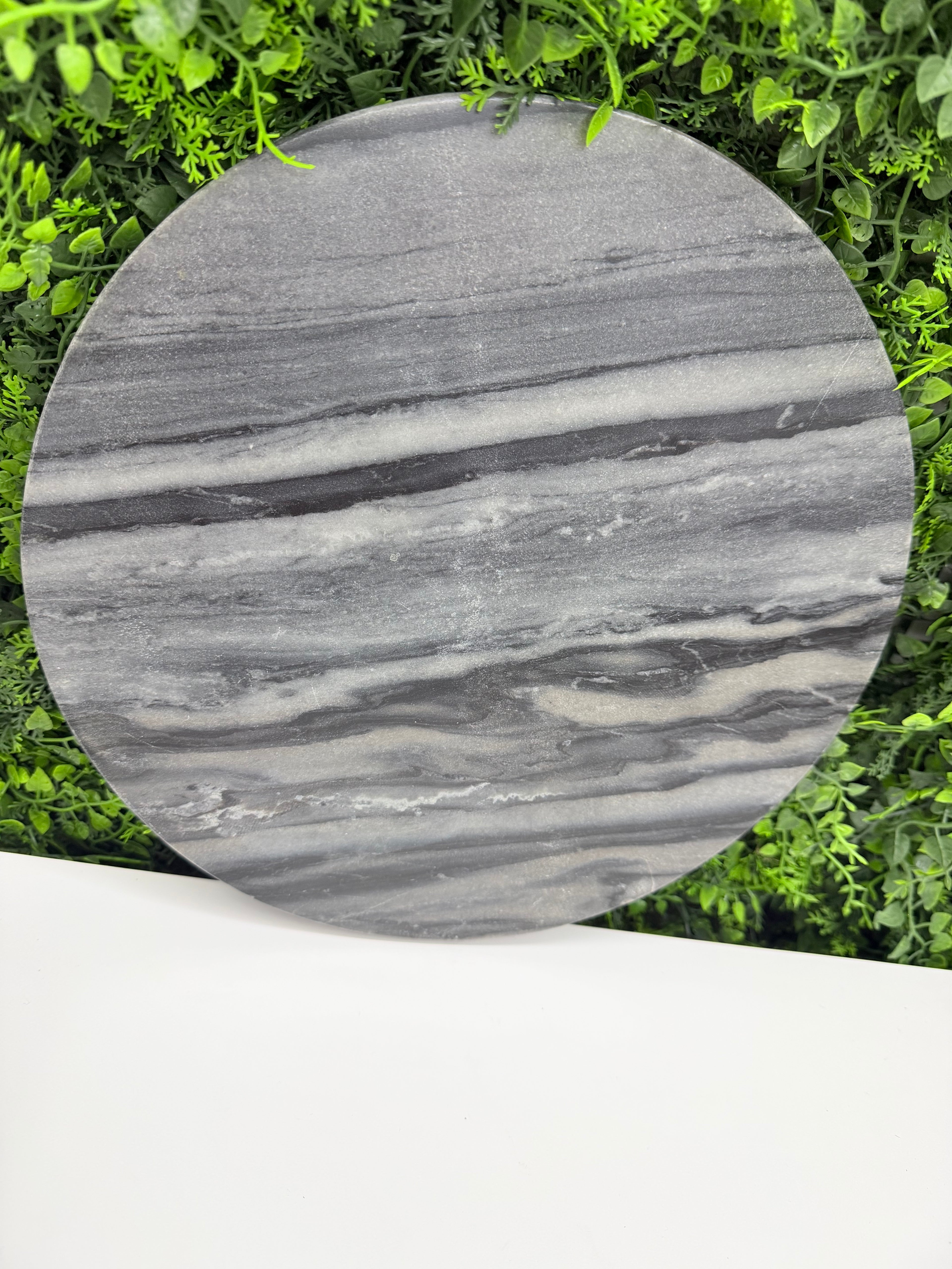 Dark Grey Stone Round Slab